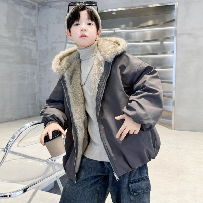 5冬装4男童6加绒加厚双面穿皮毛一体外套7儿童装8小男孩9岁2宝宝3