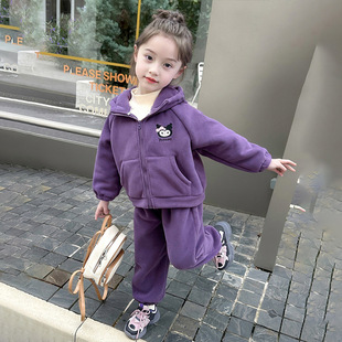 5冬装4女童6加绒加厚卫衣外穿套装7儿童装8小女孩9奥粒绒10岁宝宝