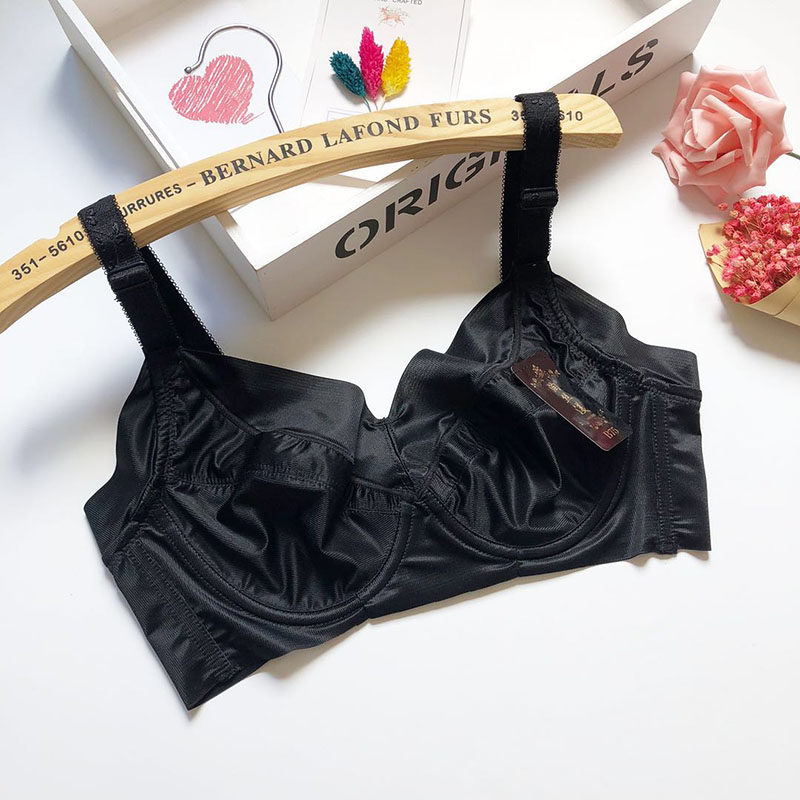 超薄款无海绵光面大码冰丝文胸