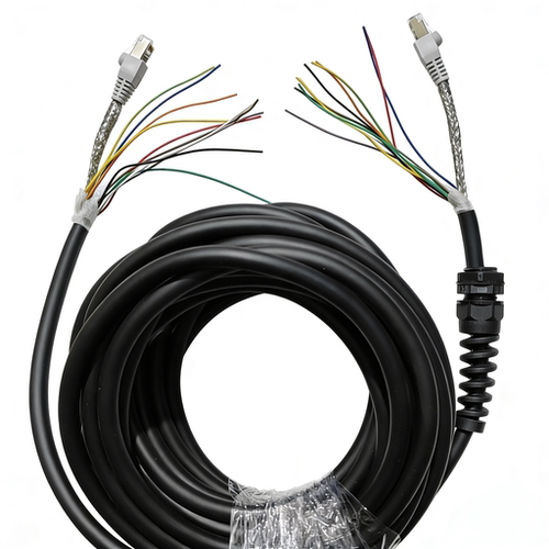 7寸手持盒专用于DSUB连接线15PIN_17米_PU黑 W03-HHB15C-D-17M-A