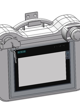 配锁扣护罩 HS9Z-PC22触摸屏安装盒7寸威纶通人机界面TP900安装盒