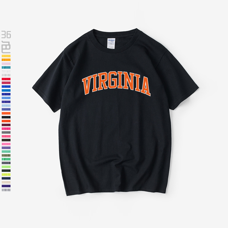 弗吉尼亚美国名校Virginia大学ncaaT恤短袖港风衣服男女圆领大码