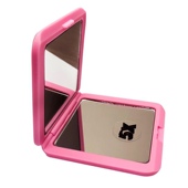 便携镜子随身折叠双面超薄 出口精品化妆镜 ABS防摔磨砂手感