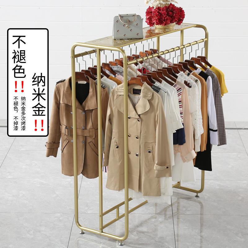 轻奢服装店挂衣架落地中岛