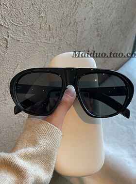 cortis马丁同款复古玳瑁墨镜男女时髦潮流飞行员大框显瘦太阳眼镜