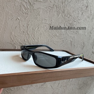 Jennie同款长方形Y2K千禧风发箍墨镜女潮流凹造型街拍太阳眼镜男