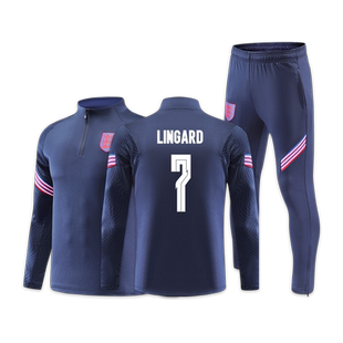 2122英格兰凯恩球衣秋冬长袖足球训练服套装男女童定制保暖出场服