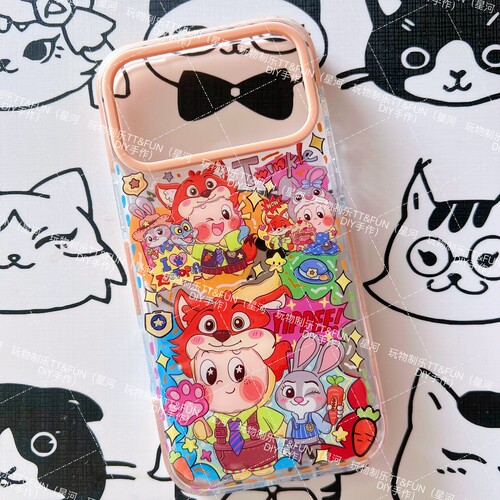 现货滴胶手机壳17pm疯狂动物城星星人孤品可定制安卓苹果17promax