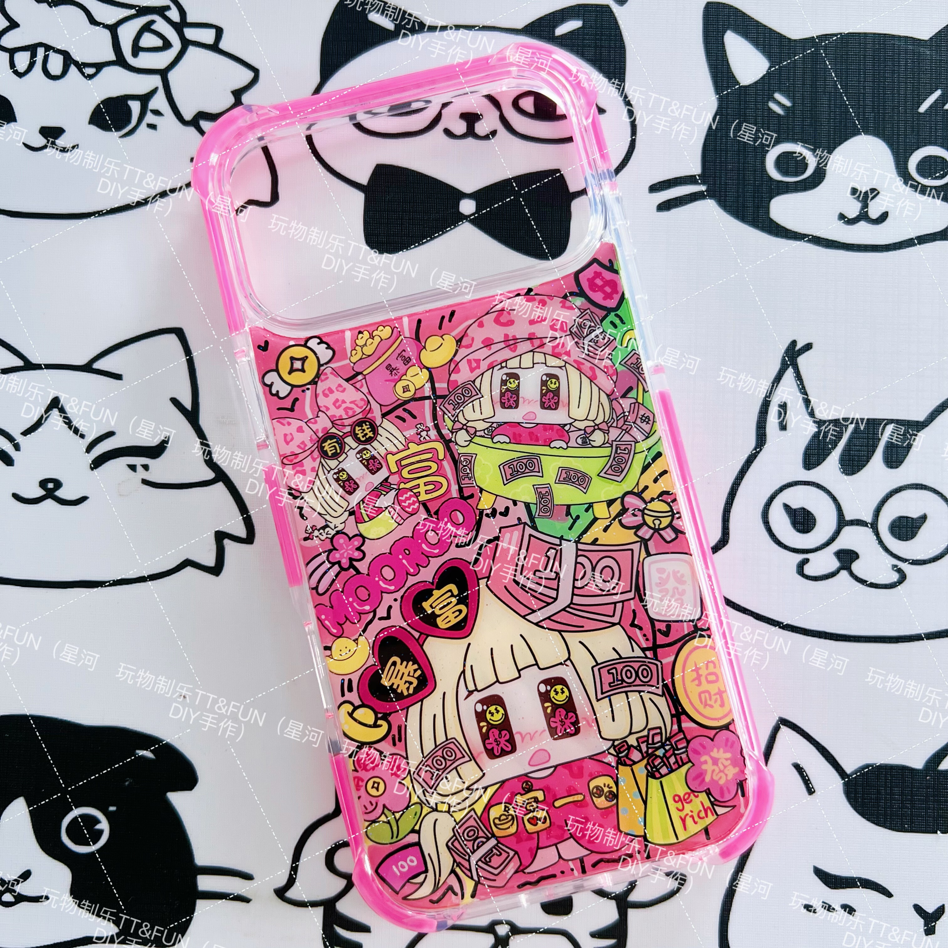 现货滴胶手机壳17pm暴富酱酱孤品可定制安卓苹果17promax