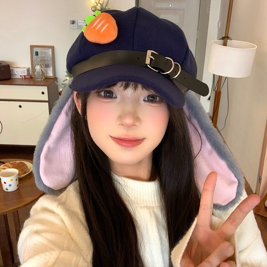 朱迪兔尼克狐耳朵cos八角帽兔子
