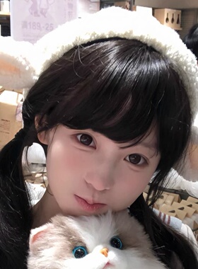 日系甜美软萌甜妹小羊耳朵贝雷帽