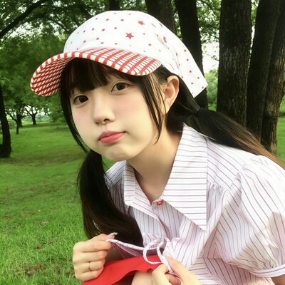 星星透气防晒显脸小头巾鸭舌帽女