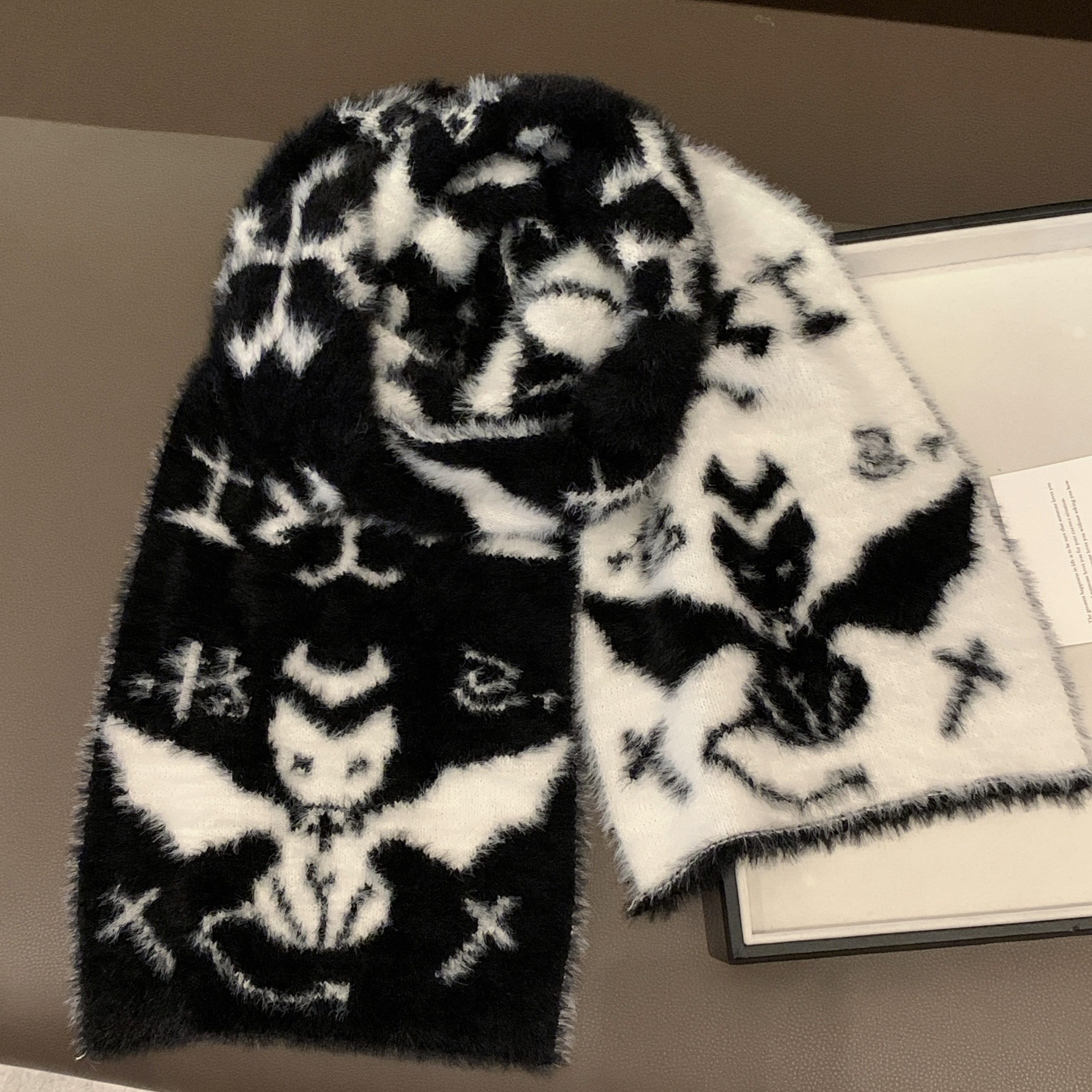 欧美暗黑朋克街头亚文化围巾骷髅头恶魔十字架印花秋冬保暖围脖