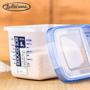 日本Lustroware大容量米箱米桶米缸 防虫独特上盖设计密闭储米桶