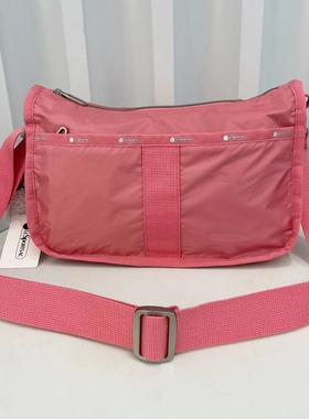 超轻系列中性包纯色时尚大容量斜挎包粉红色单肩包4230免邮