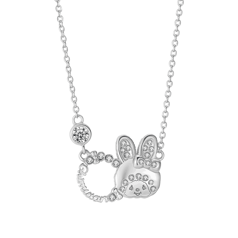 萌趣趣萌趣趣风礼物银项链s925