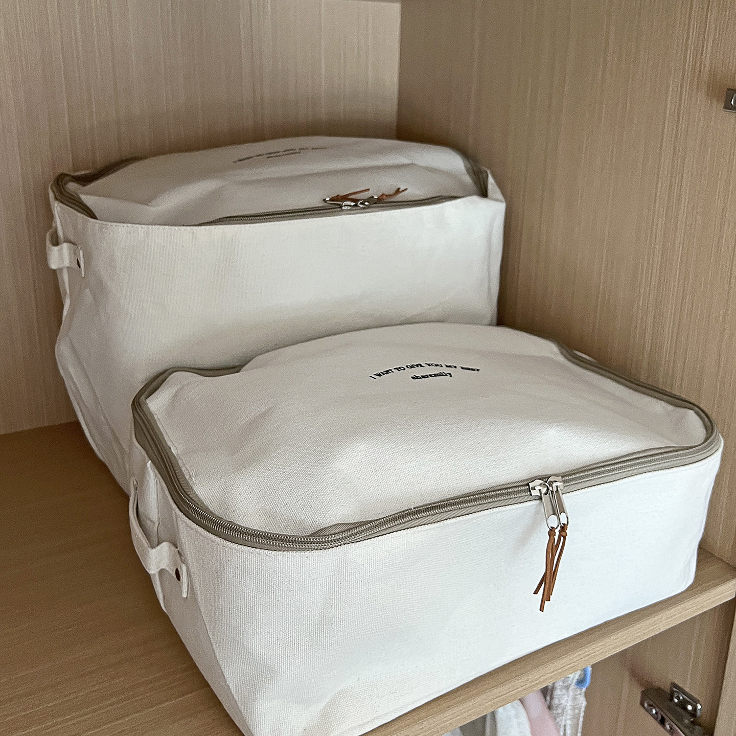 衣柜衣服收纳箱棉麻布艺整理箱