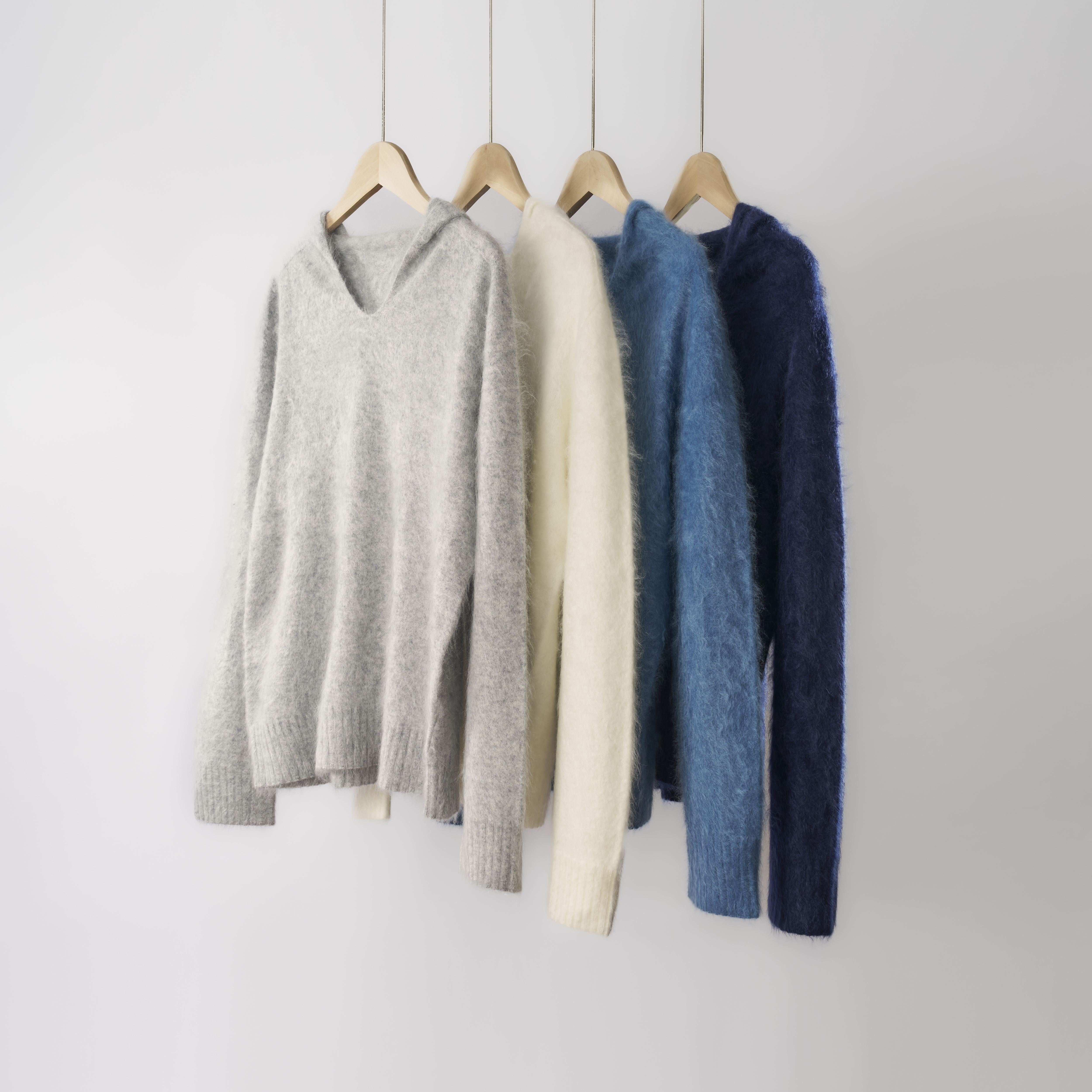 【sky盖盖专享】纯山羊绒拉绒无缝一体帽衫套头衫DC8504