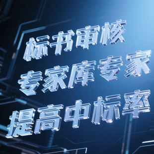 投标书审核复核预审检查采购标书专业招标投标文件代写制作技术标