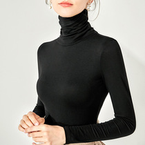 Spring and autumn high collar base coat national standard of modal Dance Top Women's Latin practice clothes social dance modern dance clothes