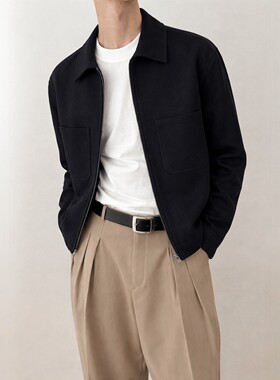 韩国代购男装直播福利秒杀UNFAIRE翻领重工口袋轻熟高品夹克外套