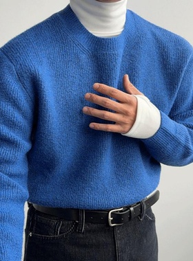 MRDONG韩国代购男装LOGAN柔软细腻基础针织毛衣百搭多色冬上衣