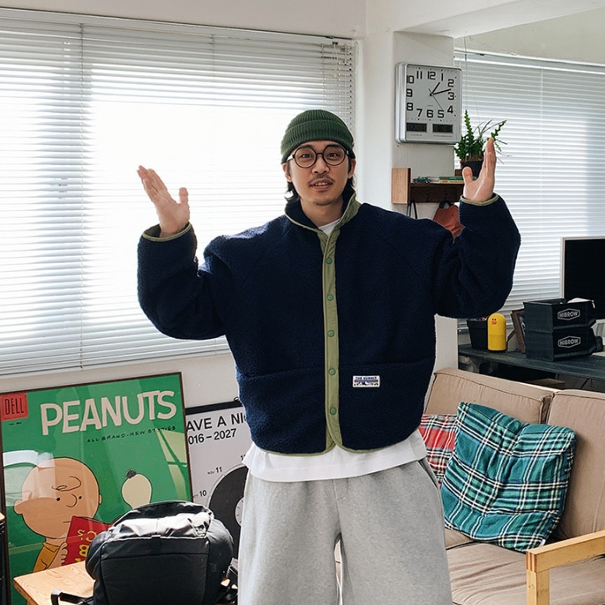 MRDONG韩国代购男装双面穿羊羔绒外套保暖柔软宽松版型冬高品单品,男装,棉衣,淘宝优惠券,粉丝福利购,淘宝优惠卷