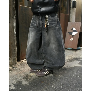 款 MRDONG韩国代购 立体廓形复古街头休闲直筒球裤 灯芯绒宽版 型 男装