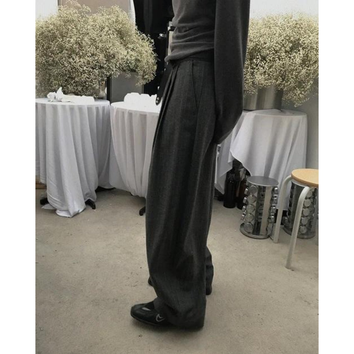 MRDONG韩国代购男女抓绒毛呢五色垂感直落宽腿休闲长裤高腰显瘦范,男装,西裤,淘宝优惠券,粉丝福利购,淘宝优惠卷