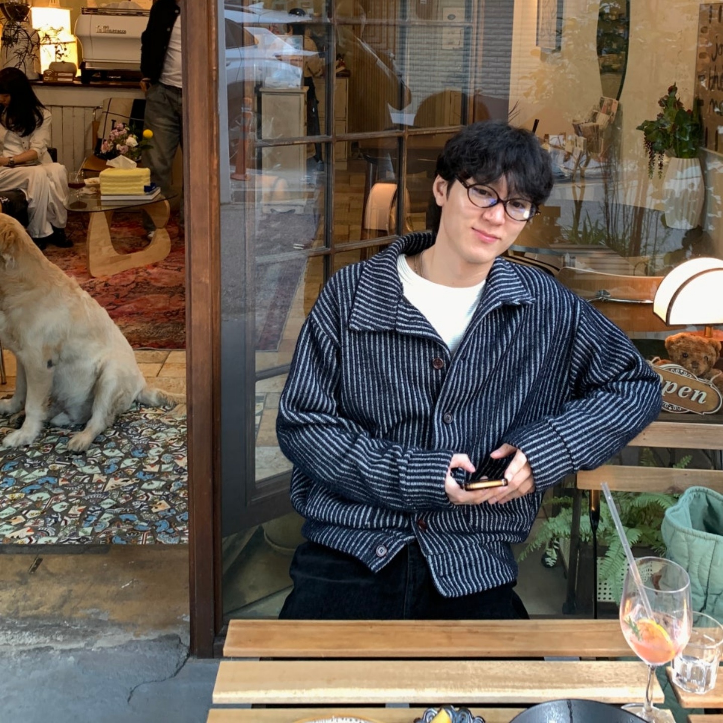 韩国男装挺阔设计师翻领短款外套