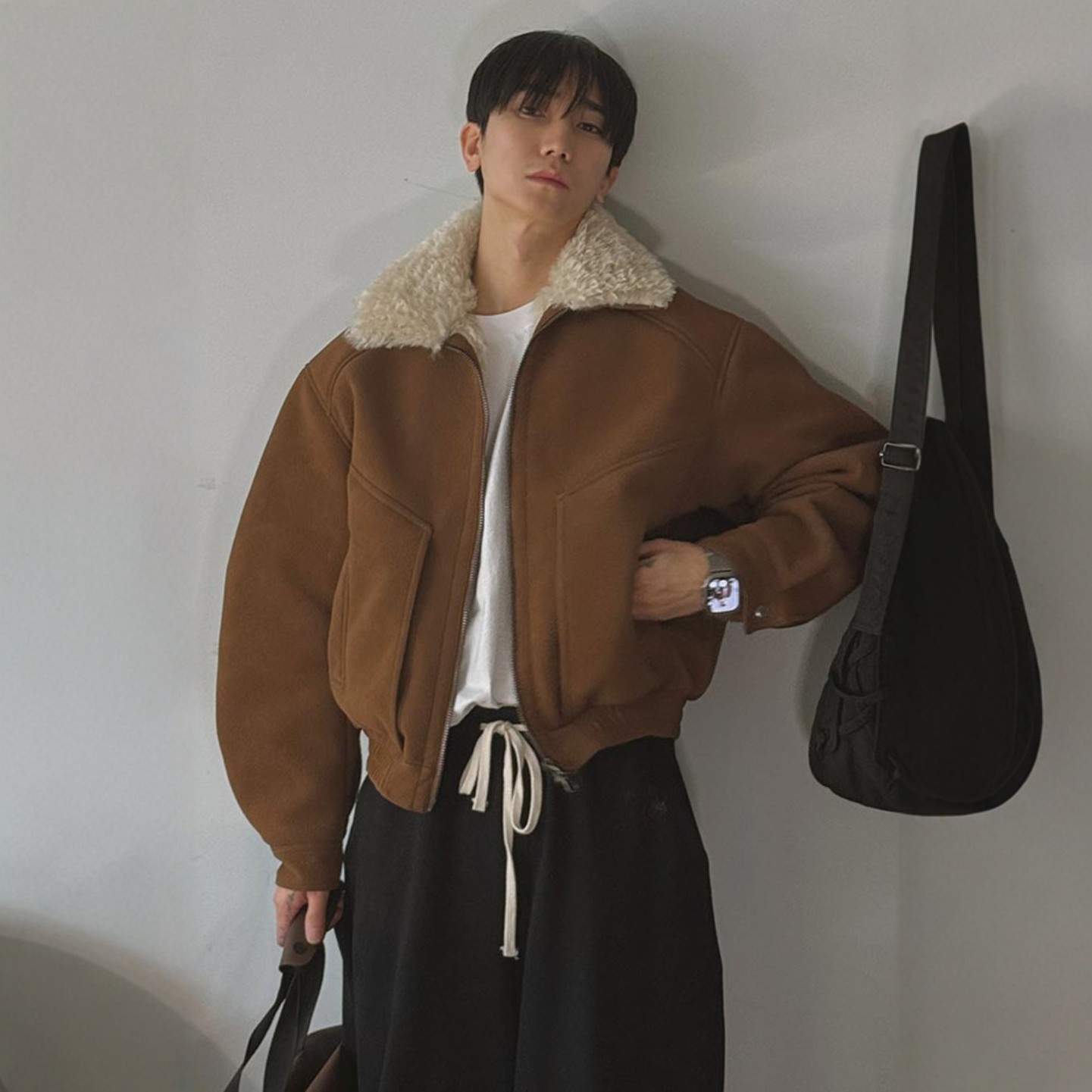 福利秒杀韩国代购直播BALLOW男女皮毛一体羊羔毛内里百货棉服夹克,男装,皮衣,淘宝优惠券,粉丝福利购,淘宝优惠卷