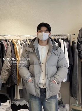 0105顾客转手SLOWER高档鸭绒蓬松百货级机甲风连帽羽绒服外套