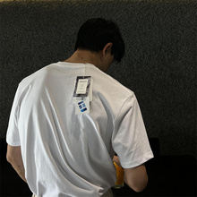 韩国男装代购直播LAINE匹马棉冷感品牌面料轻薄打底衫宽松短袖T恤