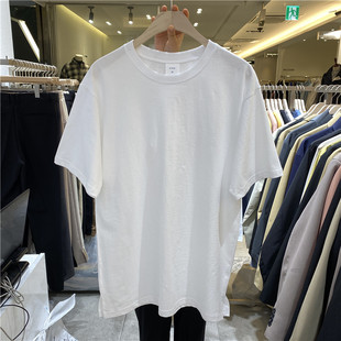 式 东大门韩国男装 直播款 T恤200310 代购 纯色圆领棉质宽松打底短袖