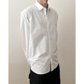 MRDONG韩国代购 五色百搭挺括落肩版 男装 高密纯棉水洗宽大轻熟衬衫