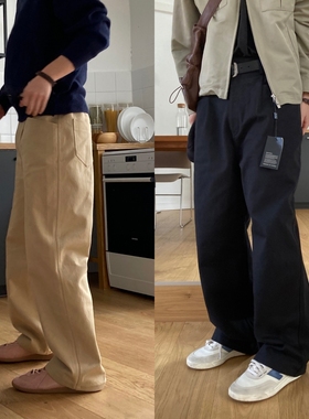 福利秒杀韩国男装代购直播NOMADE高档棉质多色轻熟宽松直筒休闲裤