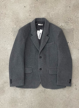 MRDONG韩国代购男装SLOWER羊毛拉绒西装外套简约挺括百搭冬季