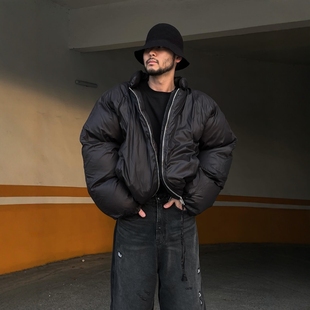 蓬松廓形立领棉服外套 直播OWN重工设计师男女款 福利秒杀 韩国代购