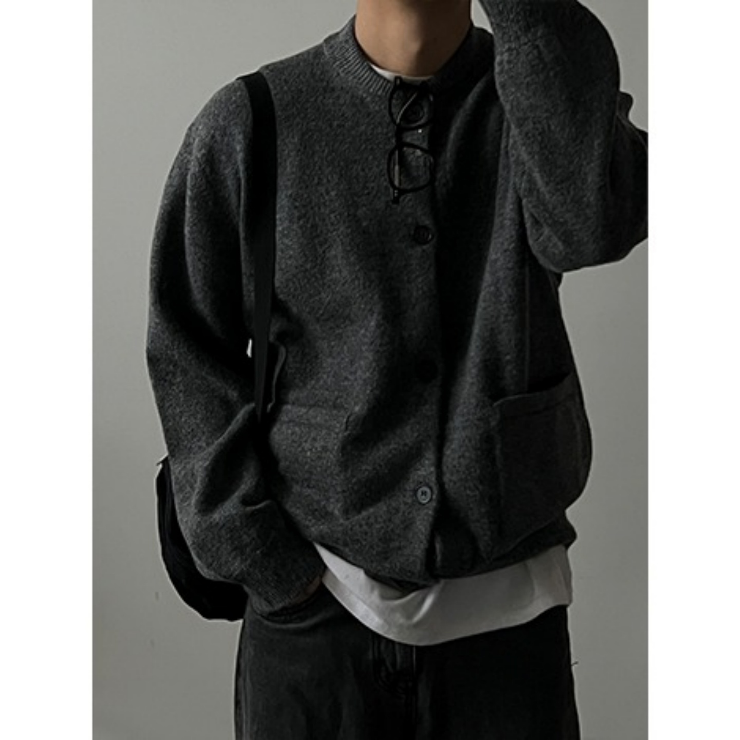 韩国代购秋冬韩版基础开衫毛衣