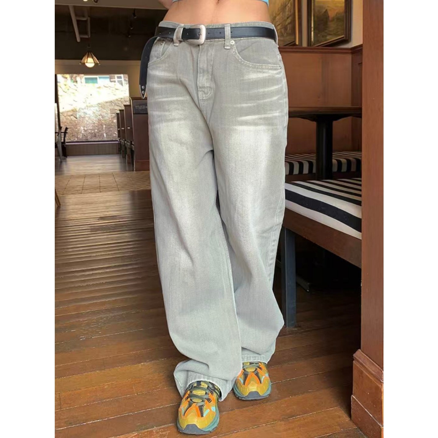 韩国代购男装直播福利秒杀promenade重工高品水洗直筒牛仔裤,男装,牛仔裤,淘宝优惠券,粉丝福利购,淘宝优惠卷