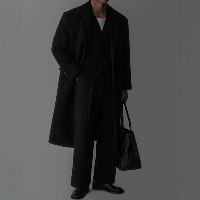 韩国男装纯羊毛百货级毛呢大衣
