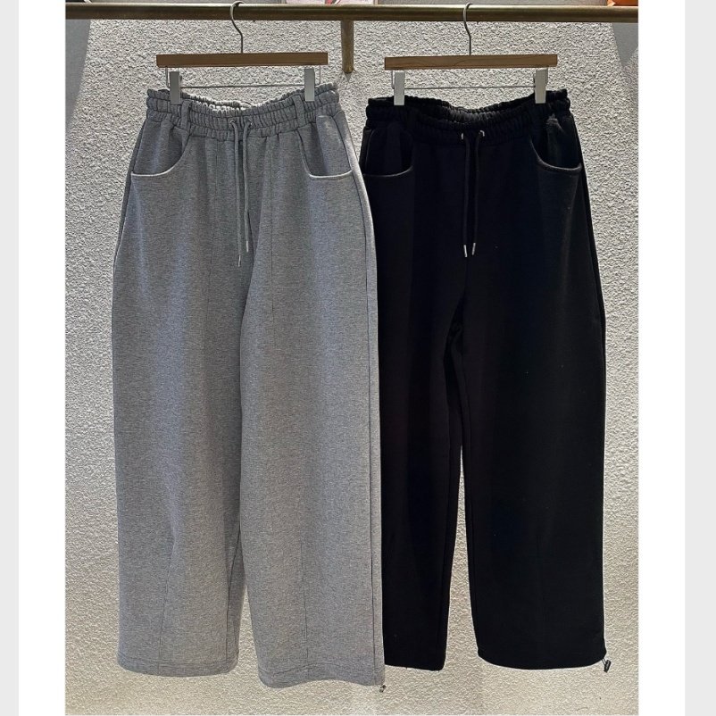 MRDONG韩国代购男装休闲松紧腰带装饰垂坠宽腿裤高级质感运动风型,男装,休闲裤,淘宝优惠券,粉丝福利购,淘宝优惠卷