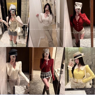 针织衫 清仓长袖 连衣裙假两件上衣女 全新无瑕疵特价 KIYOMI2026春季