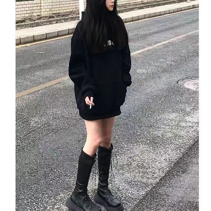 秋冬季潮牌高街连帽套头卫衣男女ins潮牌宽松百搭oversiz情侣上衣