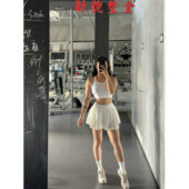 跑步训练绝美普拉提健身背心运动网球半身裙 修身 瑜伽服套装 女新款