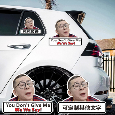 You Don't Give Me Wa Wa Say你不要给我哇哇叫汽车贴纸创意文字