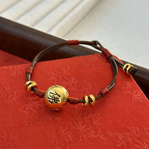 S925转运珠手链国潮盘缠DIY