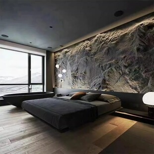 工厂直销整墙定制轻质大板pu石皮蘑菇石文化石山岩仿真石材背景墙