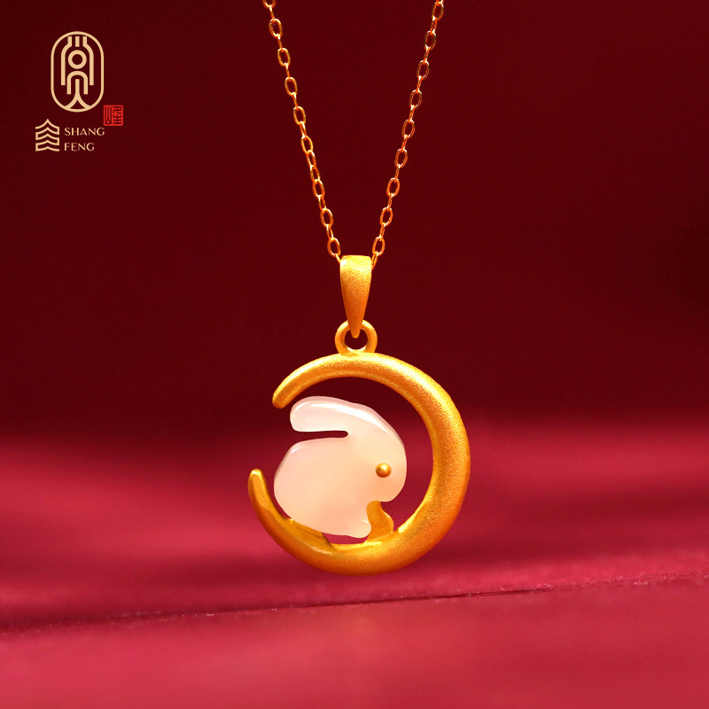 玉兔赐福项链女和田玉兔子吊坠小玉兔纯银锁骨链生日礼物饰品挂件在类目 饰品/流行首饰/时尚饰品新, 项链中 - 来自Buy2taobao.com提供专业的淘宝代购服务