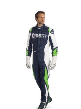 2022年F1车队连体赛车服 freem进口nomex面料带FIA全息激光码